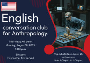 Club de Conversación en Inglés y Antropología, Biblioteca Benjamín Franklin